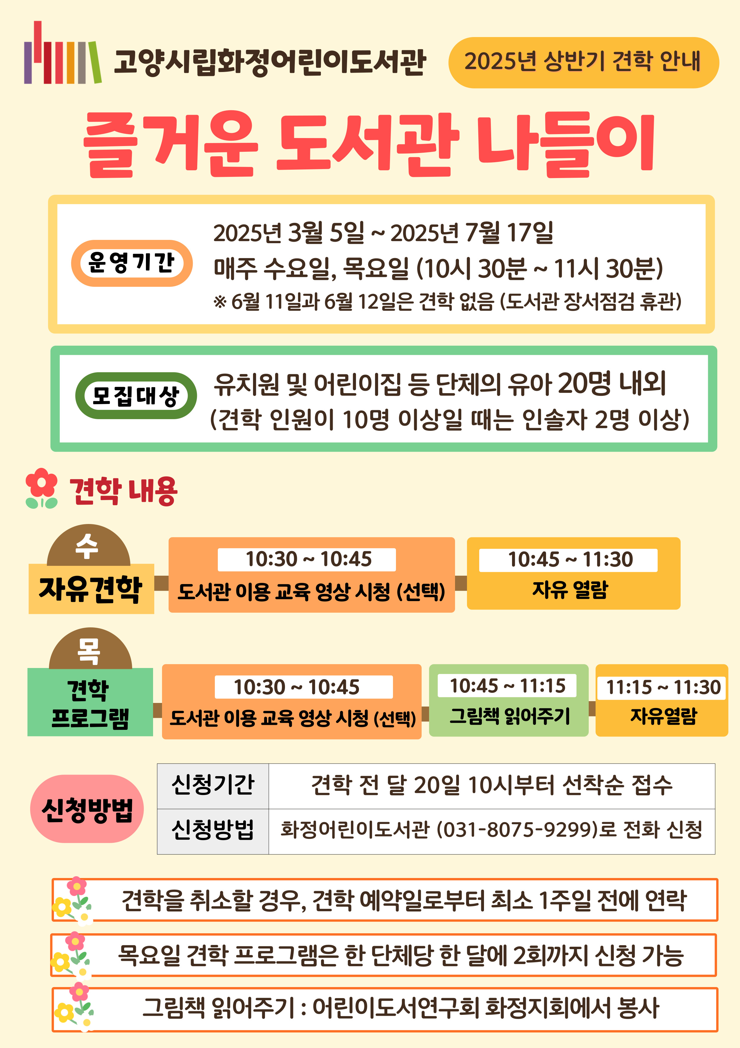 [화정어린이] 2025년 상반기 견학 「즐거운 도서관 나들이」